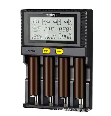 miboxer C4-12A Smart lithium battery charger 4 slots 3A each slot 18650 26650