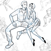 Procreate brushes are super easy to use. Rice tea version dry goods interactive character dynamic 4 men and women must enter for beginners