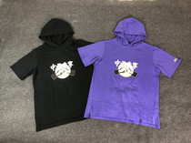 China Li Ning Limited Paris Fashion Show Mens Short Sleeve Heated Hoodie Sports Fashion T-shirt Sweater AWDP555