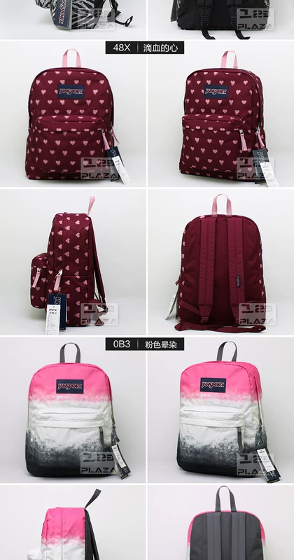 Jansport Jasper Ba lô chính hãng Siêu nổi loạn trong khuôn viên nam và nữ Ba lô Túi sinh viên T501 Màu - Ba lô