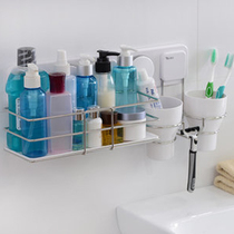 Toothbrush holder Garbo suction cup brush Cup mouthwash Cup toilet non-perforated wall-mounted dental cylinder set