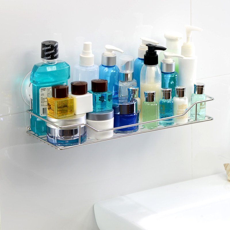 Carabao Suction Cup Shelve Stainless Steel Bathroom Tripod Kitchen transfer frame Dressing Room Rack Toilet Containing shelf