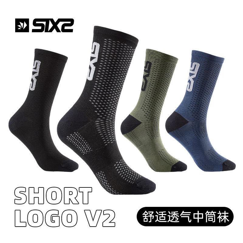 New Italian Sixs Short Motorcycle Sports Socks, Sweat-Wicking and Heat-Conducting, Comfortable and Breathable for Spring and Summer