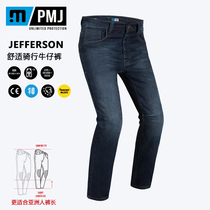 Italian PMJ JEFFERSON riding comfortable motorcycle jeans Kevlar lined KNOX protective gear