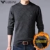 Mẫu áo thu đông mới cộng với áo len nhung dày trung niên áo len cổ tròn lỏng lẻo Áo len cashmere của Armenia
