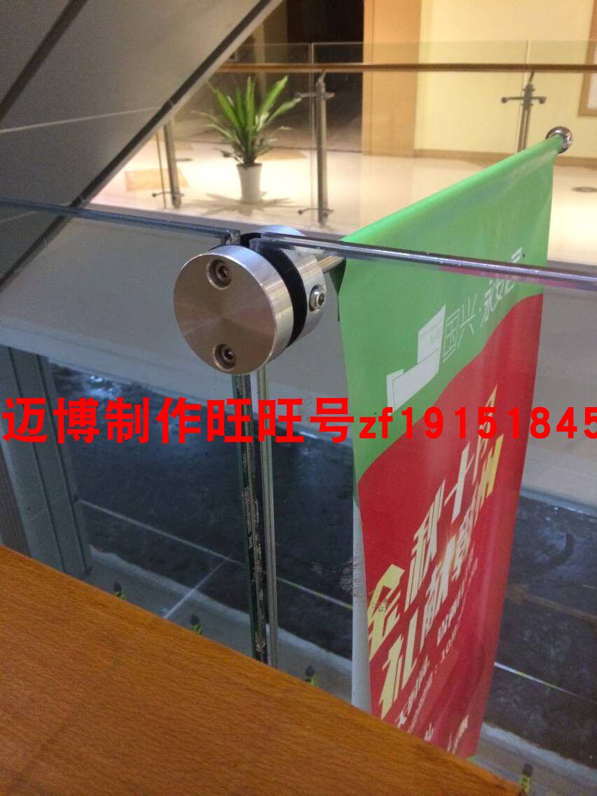 Astray Flagpole Mall Midcourt Pendant Slow Light Pendant Flagpole Stainless Steel Glass Side Banner-Taobao