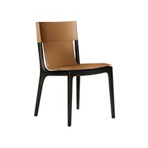 Italian light luxury saddle chair simple modern Chinese dining chair model room dining chair household solid wood chair factory direct sales