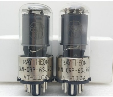 New 40's Raytheon 6SJ7 6J8P 717A 5693 vacuum tube, square ring
