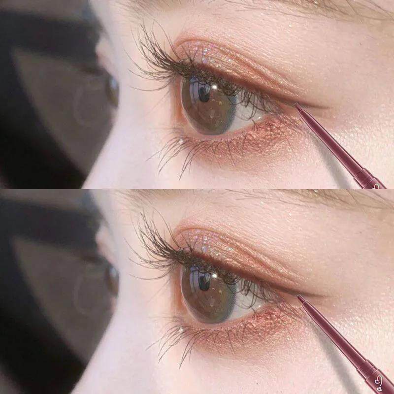 novo color eyeliner gel pen extremely fine waterproof non-smudged lasting white red purple lying silkworm pen official flagship store