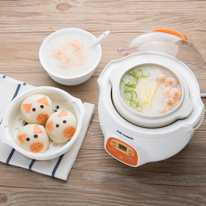 Tonze skyline DGD7-7BG water-stop stew-cooking porridge saucepan electric saucepan bb saucepan appointment for home ceramic flushing