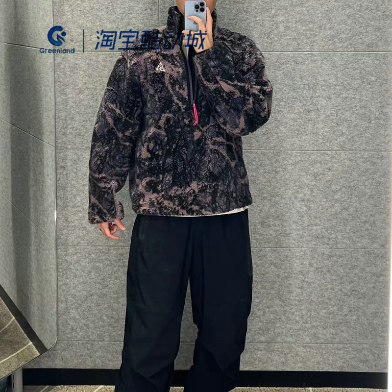 Nike/Nike Acg Outdoor Men's Stand-Up Collar Warm Fleece Half-Zip Sports Casual Jacket Fz8623-573