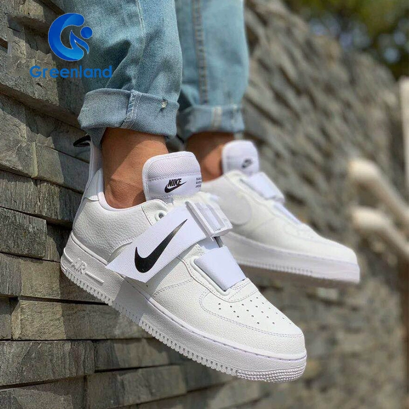 NIKE AIR FORCE 1 AF1 Không quân số 1 người đàn ông khóa chức năng giải mã bảng giày AO1531-101 - Dép / giày thường