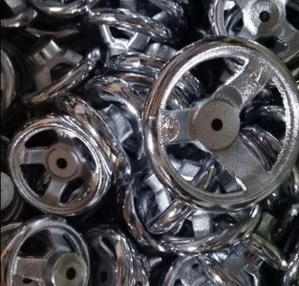 Handwheel round chrome cast iron hand wheel 3 inch screw hole handwheel M8M10M14M16M18 round handwheel handle