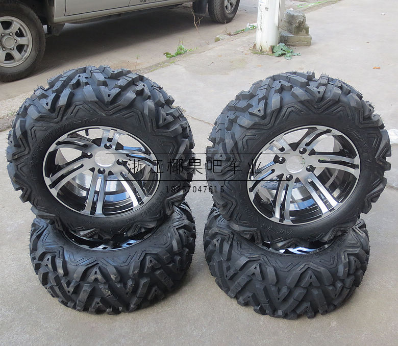 Authentic Trung Á Big Hummer Phụ kiện ATV Karting 26X10-14 inch Bộ bánh xe mô hình chữ A - Vành xe máy vành xe dream