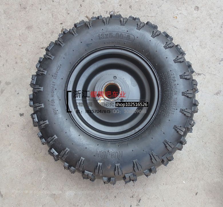 Phụ kiện bốn bánh nhỏ Lốp xe cỡ nhỏ cỡ nhỏ ATV 6 inch Lốp 13,55,00 inch lắp ráp Hub - Vành xe máy vành xe attila