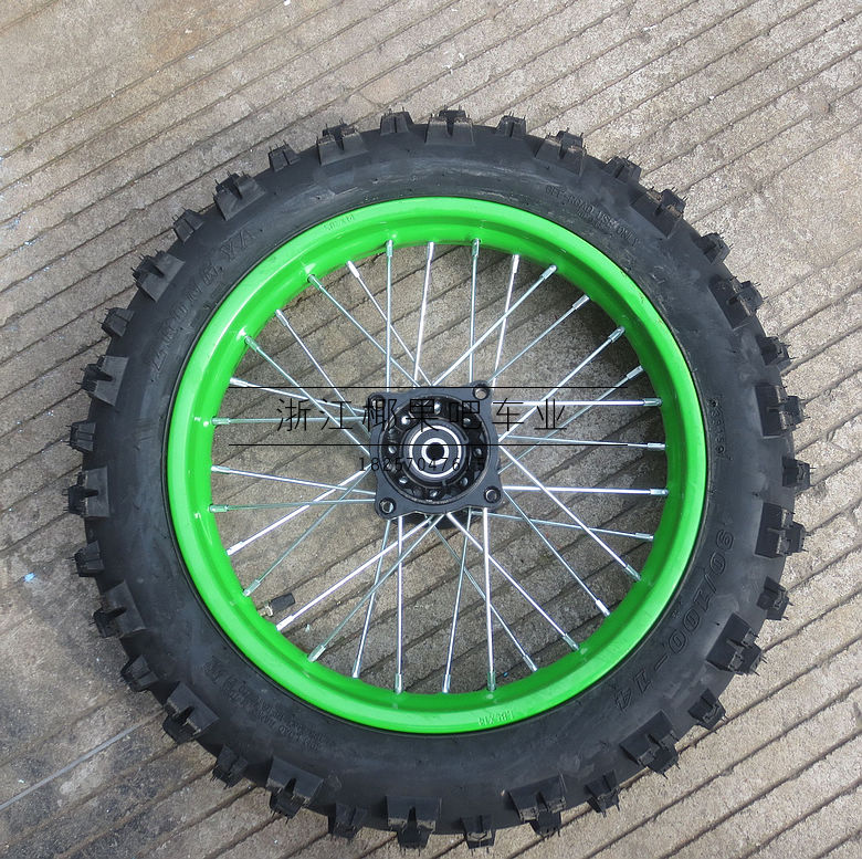 Off-road xe máy nhỏ tốc độ cao phụ kiện Apollo 14-inch bánh xe phía sau C đĩa bánh xe 90 100-14 lốp vòng thép niềng xe máy goshi
