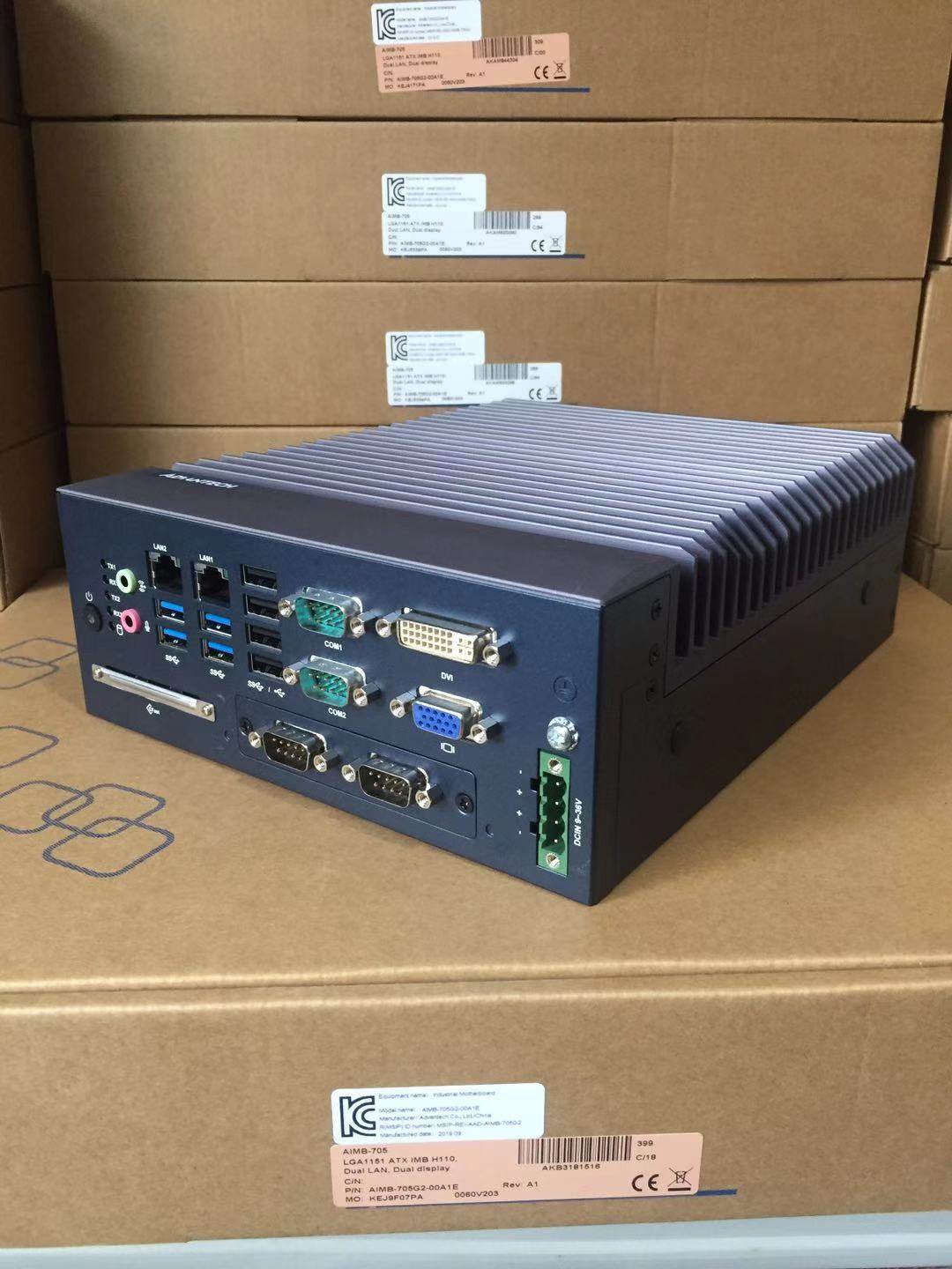 Research and development of fan-free embedded industrial computer MIC-7700H-00A1 Cool Rui i7-6700 brand new industrial computer