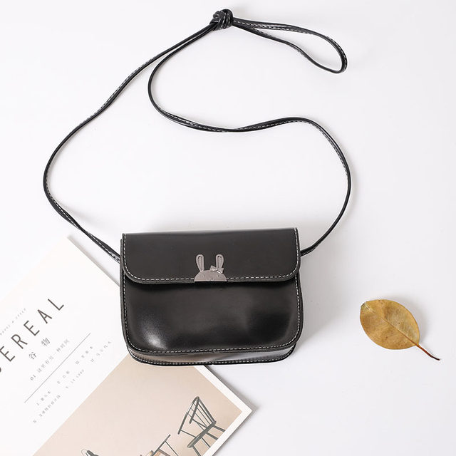 Student Cute Leather Bag Small Bag Women 2024 New Summer Crossbody Bag Small Square Bag Versatile Simple Retro Shoulder