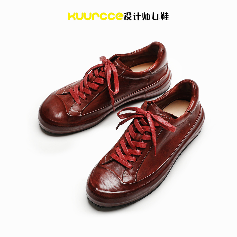 Kuurcce New Couple Style Comfortable Water-Resistant Horse Leather New Fashion Sports Lace-Up Casual Sneakers for Men and Women Kuurcce New Couple Style Comfortable Water-Resistant Horse Leather New Fashion Sports Lace-Up Casual Sneakers for Men and Women