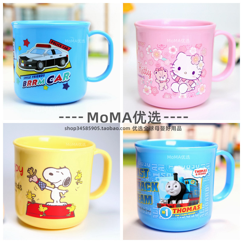 Japan making OSKHello Tonmaz machine cat children baby drinking water milk toothbrushing gargling cup microwaves