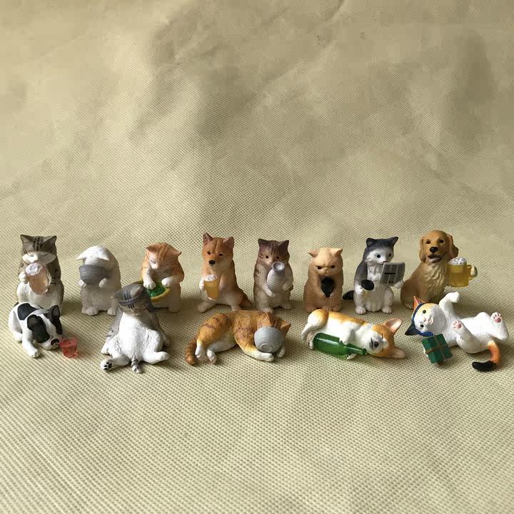日系精品正版散貨動物的下班后時光醉酒動物第2彈第3彈合集扭蛋擺件 Yahoo奇摩拍賣