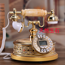 Natural Jade European telephone antique retro fashion creative telephone office home fixed telephone landline