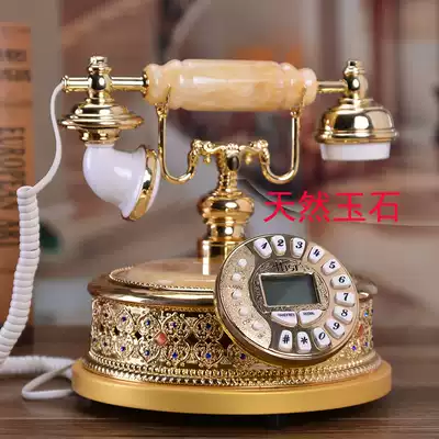 Natural Jade European telephone antique retro fashion creative telephone office home fixed telephone landline