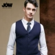 JOW / Jovow đan vest nam tự kinh doanh phù hợp với vest áo len cổ chữ V áo len thanh niên áo len khoác mỏng