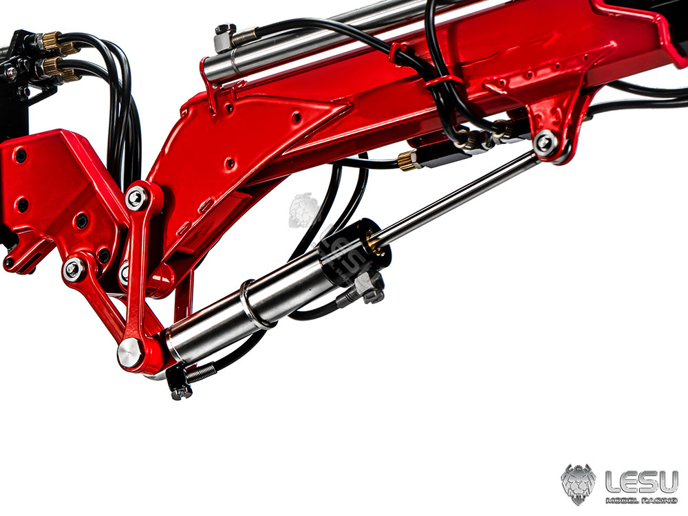 LESU Metall-Flugauslegerarm-Kran RTR für 1/14 RC Hydraulik-Kipper-LKW DIY-Modell, verbessertes Teil, lackiertes, montiertes Modellteil – Detail 7