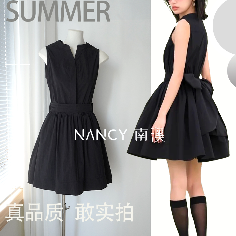 S Brand's 20Th Anniversary Hepburn-Style Sleeveless Dress, Puffy Skirt, Slimming Waist, Little Black Dress, Tank Dress