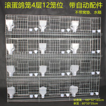 Zhiang Meat Pigeon Cage Pigeon Cage Pairing Cage Egg Dove Rolling Egg Cage 12 Cage 16 Cage of automatic feeding accessories