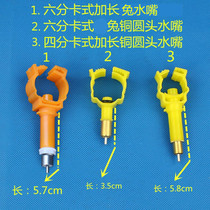 Zhiang rabbit automatic drinking fountain cement tile rabbit cage extended card type 6 points 4 points copper head rabbit nozzle