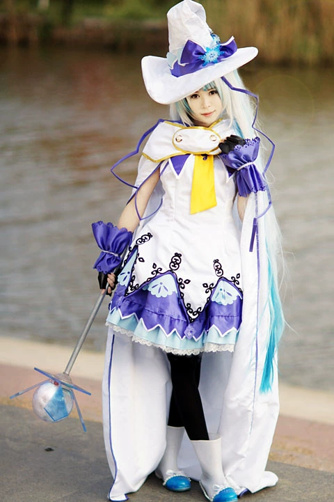 [605 cánh thực sự chụp] Tuyết 2014 cô gái ma thuật Hatsune thêu máy tính cos phiên bản cuối cùng cosplay