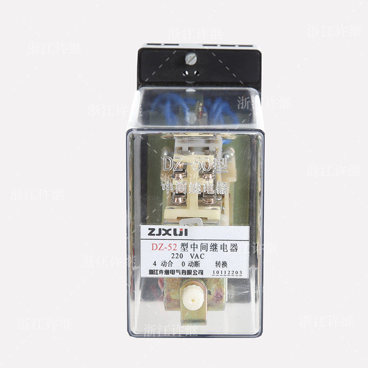 One year warranty Zhejiang Xuji intermediate relay DZ52-40 220V 380V power relay