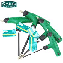 Old AS2 multi-use gold steel sand T-type screwdriver household maintenance anti-skid screw batch screwdriver long one-character Cross