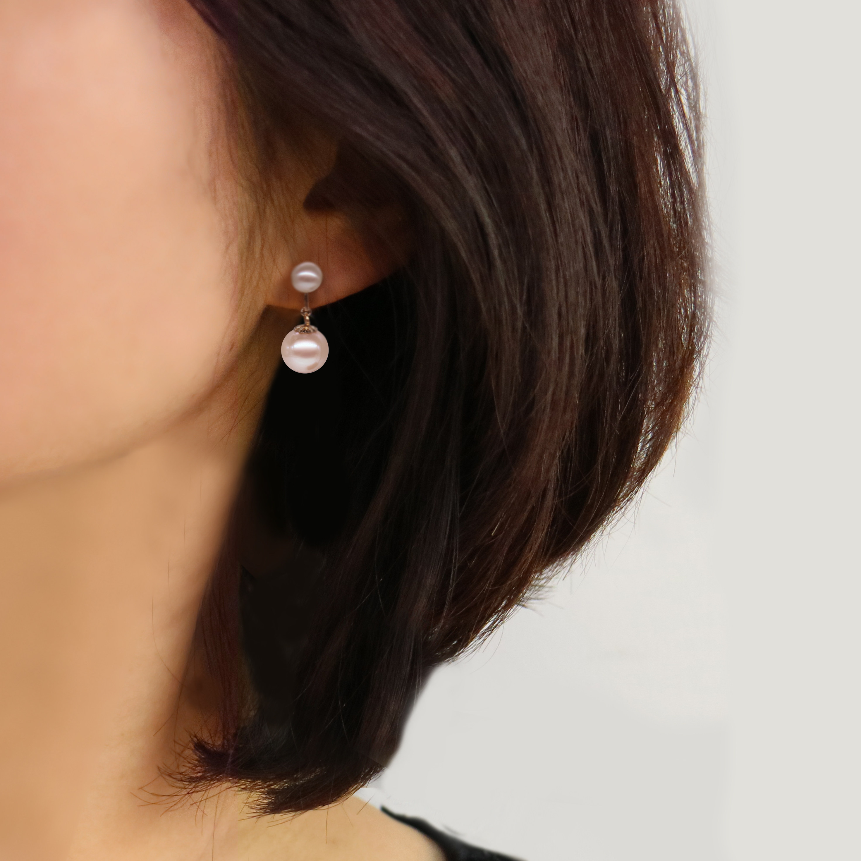 No Earhole Fresh Water Pearl Simple Ear Needle Delicate Hand For Mosquito Incense Pan Japan-Japan 100 Lap No Pain Elegant Ear Clip