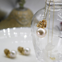 925 silver kgold craft big grain Edison Pearl multi Diamond inlay handmade luxury Ruili Adjustable Necklace