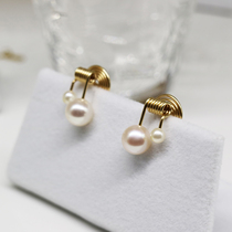 New note pearl simple invisible ear clip no ear hole painless sweet temperament handmade mosquito coil ear ornaments