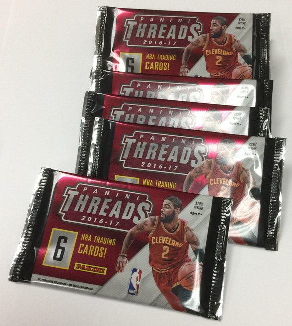 2016-17 Panini Threads Small Vest Basketball Star Card Single Pack 1 Pack Pack Card