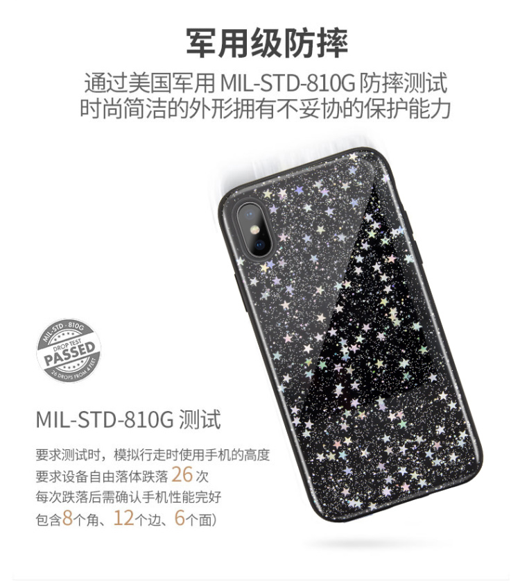 SwitchEasy Flash Shockproof Glitter Case Cover for Apple iPhone X/8 Plus/7