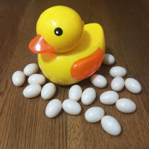 Childrens simulation animal egg laying toy Egg laying duck Cartoon yellow duck Electric light egg laying duck