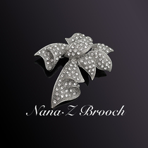 Na Lidado Temperament Butterfly Knot Water Drill Chest Needle Upscale Female Chest Flowers Biepin Small Fragrant Wind accessories Japan-ROK Spot