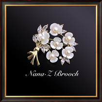 Christmas New Year gifts Nina Lido family natural pearl Mother Beflower bouquet breasts and chest of women upscale extravaganza