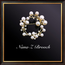 Na Ridot Adornment Natural Pearl Brooch Breast Flowers Women Korea Upscale Lavish Christmas Presents