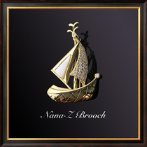 Na Lido nanaz brooch Yacht Man Suit Retro Brisket Chest and Male Accessories for Mens Accessories Individuality