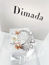 Water Drilling Brooch Brooch Chest Flowers Women Upscale Pins South Korea Regussen Department Fresh Natural Mother Bay Accessories Simple And Generous