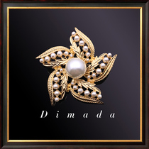 Na Lido duo European and American retro palace Chest Needle Breast and Fancy Dress for womens upscale big coat accessories