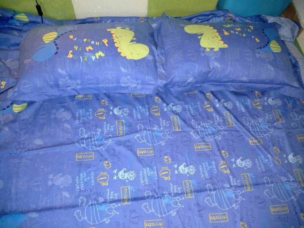 水星家纺 纯棉卡通四件套儿童