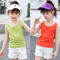 Girls small vest cotton outside wear summer thin section 10-year-old childrens sling girl sleeveless childrens bottom top