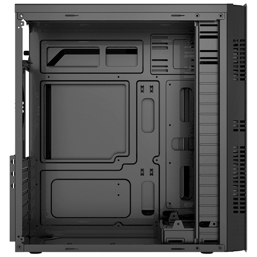 Matx Desktop Computer Case Case Atx Seascape Room Transment Transparent Office Machine Diy сборка небольшой шасси